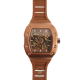 Fitron Automatic Brown Case and Brown Rubber Strap Watch