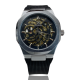 Fitron Men's Automatic Skeleton Watch - Black Strap