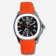 Fitron Men's Quartz Watch Orange Rubber Strap