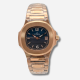 Fitron Rose Gold Blue Dial Women's Watch