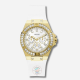 Guess Women's White Chronograph Silicone Strap Watch (GW0118L5)