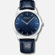 Rochas Paris men's blue dial leather band watch (RWMF1905)